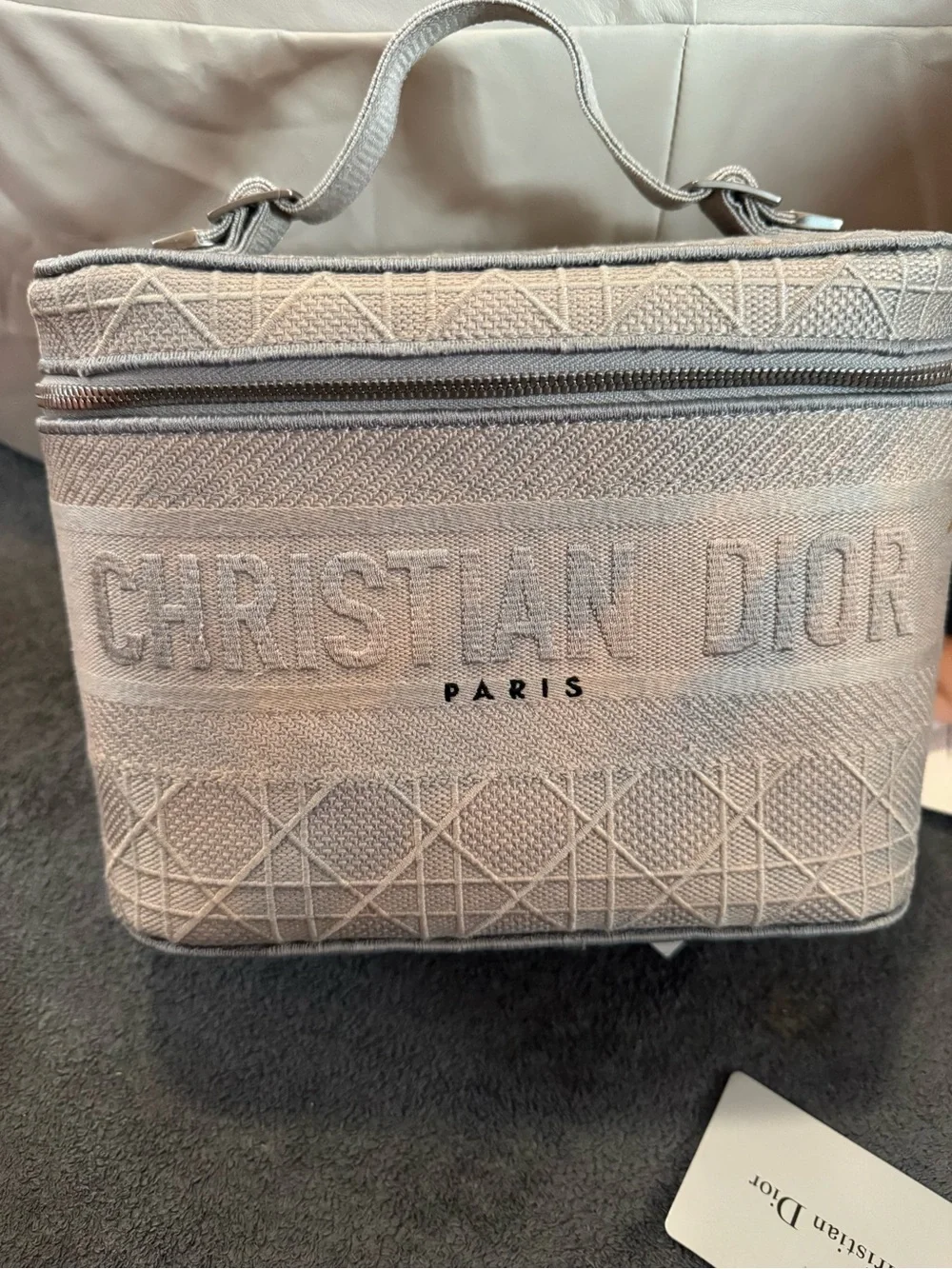 Dior Embroidered Canvas Vanity Case
